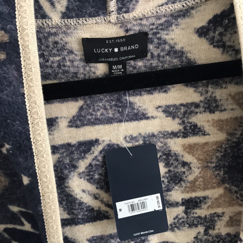 NWT Lucky Brand Fringe Sweater - Picture 4 of 6